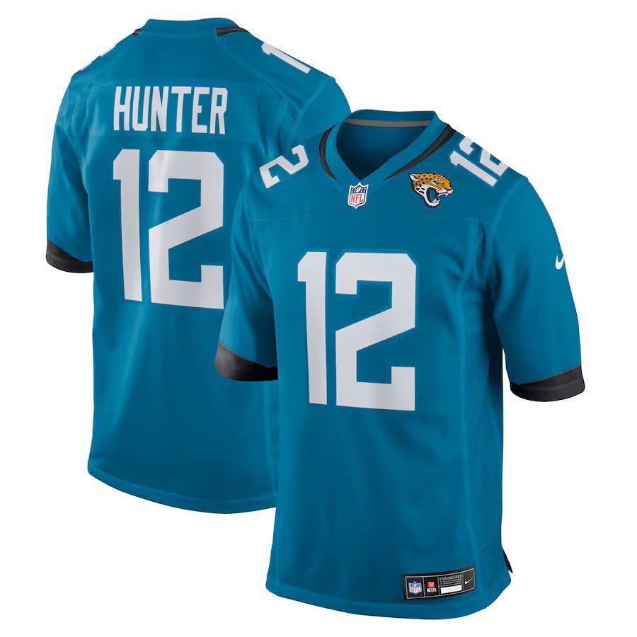 Men Jacksonville Jaguars #12 Travis Hunter Green Nike 2025 NFL Draft First Round Pick Game Jersey